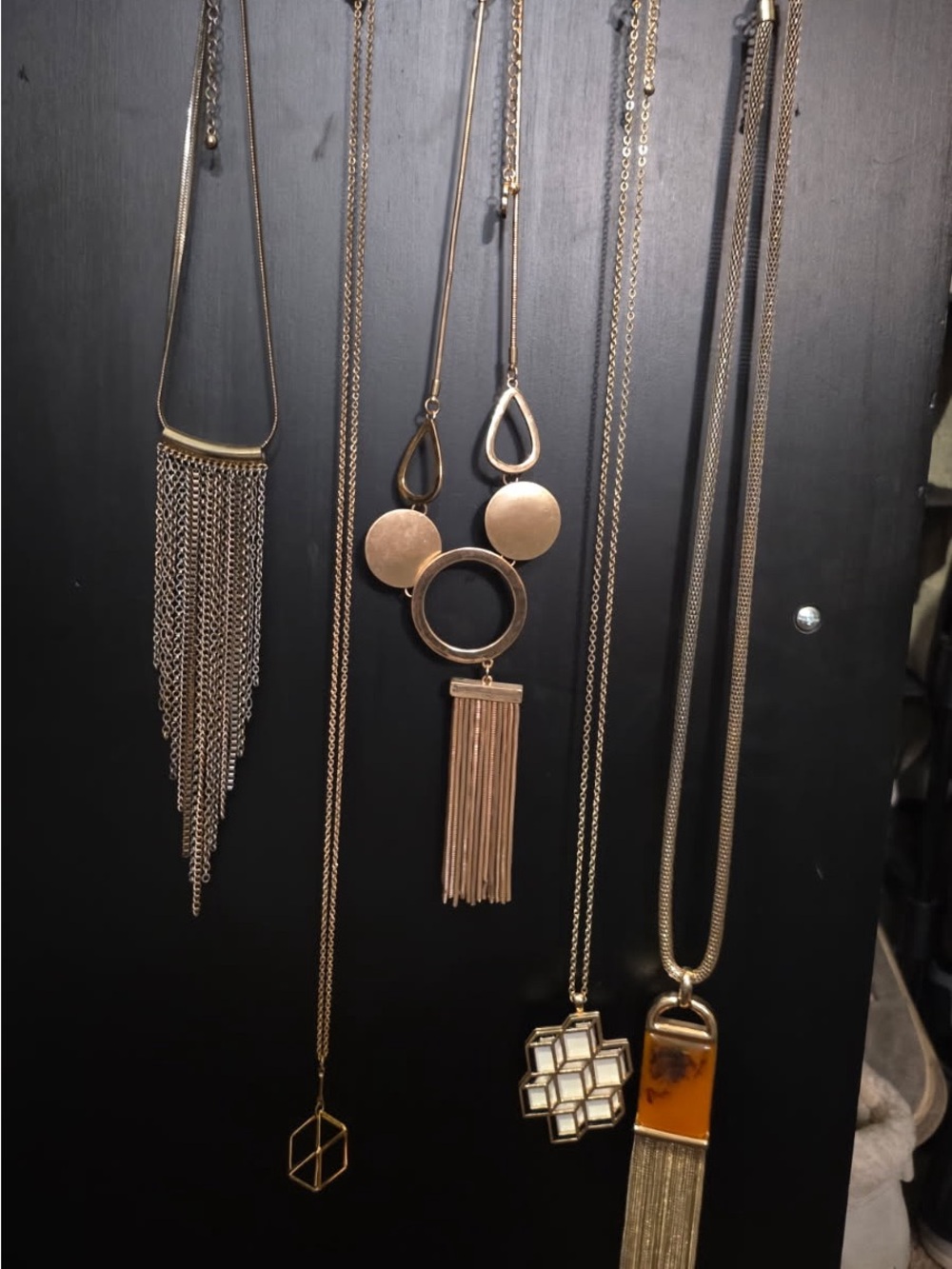 Gold-Tone Statement Fringe Necklace - Women Jewelry